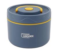 Jenngaoo Boîte à lunch isotherme en acier inoxydable 550ml, empilable 2 niveaux, compartiment étanche et léger pour travail, école ou extérieur (Style isolé, bleu de la mer profonde)