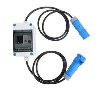 Jenngaoo Compteur d'Électricité Numérique avec Disjoncteur WiFi, Support Tuya, Prise Étanche, Mesure KWH en Temps Réel, Surveillance de la Consommation, pour Maison, Camping Car, U