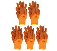 Jenngaoo Gants de Travail Hiver 5 Paires Nylon Chauds Résistance à l'Usure | La doublure en polyester empêche l'entrée de liquide tout en offrant une excellente adhérence au sec et à l'humidité