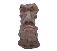 Jenngaoo Porte Lunettes de Bureau en Résine Statue de l'Île de Pâques, Support de Présentation pour Lunettes de Vue et Lunettes de Soleil, Décor pour Maison et Bureau