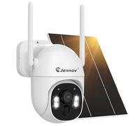 Jennov Caméra Surveillance WiFi Exterieure sans Fil, Caméra Supplémentaire | 360° PTZ, Vision Nocturne Couleur, Détection PIR, Audio Bidirectionnel, sans Abonnement, compatible avec Jennov WiFi-NVR
