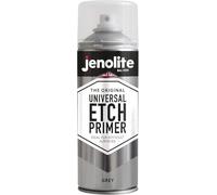 JENOLITE Apprêt universel auto-mordançant Peinture en aérosol | GRIS | Apprêt haute performance pour surfaces difficiles | Aluminium, acier galvanisé, plastique GRP inoxydable acier | 400ml
