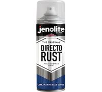 JENOLITE Directorust Bombe Peinture Brillante | BLEU OUTREMER | 400ml | Peinture Aérosol Anti-Rouille Pour Métal | Peinture Aérosol Brillante Multi-Surfaces Pour Bois, Métal, Plastique | RAL 5002