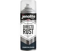 JENOLITE Directorust Bombe Peinture Brillante | GRIS CHARBON | 400ml | Peinture Aérosol Anti-Rouille Pour Métal | Peinture Aérosol Brillante Multi-Surfaces Pour Bois, Métal, Plastique | RAL 7016