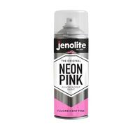 JENOLITE Peinture aérosol fluorescente | Rose fluo | 400 ml | Peinture aérosol néon haute visibilité de qualité supérieure | Peinture multi-surfaces haute visibilité idéale pour les loisirs, les