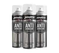 JENOLITE Peinture en aérosol anti-gravillons | NOIR | 3x500ml | Aérosol de protection de carrosserie | Protège contre les éclats de pierre, la rouille, la corrosion et les dommages