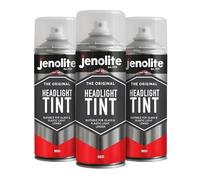 JENOLITE Peinture Teintée en Aérosol pour Phares | ROUGE | 3x400 ml | Laque pour lentilles teintées | Teinte subtile pour les feux arrière de voiture | Convient aux lentilles en verre et en plastique