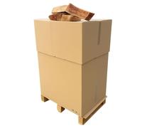 J'ENVOIE DU BOIS - Bois de Chauffage 30cm - Palette de 0,5m3 - Bûches Extra sèches (étuvées) - Poêle, Insert cheminée, brasero, Barbecue, Four à Pizza - Mélange Bois durs (hêtre, chêne, frêne)
