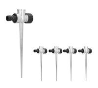 Jerliflyer 5 pièces 1/2 Pouces Filetage Femelle Côté Pelouse Gicleur, Arroseur avec Interface à Filetage Interne/Externe, pour Fleurs Pots Pelouses Premium Sharpening Files