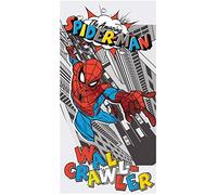 Jerry Fabrics Disney - Serviette De Plage en Coton Spider-Man : Pop Art - Multicolore - 70 X 140 Cm
