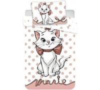 Jerry Fabrics - Parure De Couette + Taie D'oreiller Marie Les Aristochats - 100 X 135 Cm Rose G