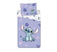 Jerry Fabrics Parure de lit 2 pièces Enfant Lilo and Stitch 100% Coton, Housse de Couette 140cm X200cm + Une taie d'oreiller 50X70cm