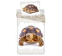 Jerry Fabrics Parure De Lit en Coton Tortue - Beige/Marron - 140 X 200 Cm