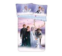 Jerry Fabrics Parure de lit Motif Reine des Neiges - 2 pièces - Multicolore - 100 x 135 cm