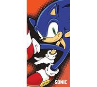 Jerry Fabrics Sonic The Hedgehog Serviettes de Plage, Multicolore, Unique