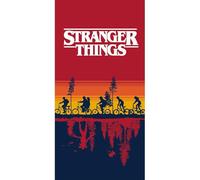 Jerry Fabrics Stranger Things 25TW013 Serviette de Plage 100% Coton, Parfaite pour la Piscine, la Salle de Bain, Le Sport