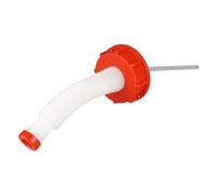 Jerrycanshop - Bec verseur DIN51 - Bec verseur flexible pour bidon (UN) avec ouverture DIN51 - Longueur 135 mm - PEHD (plastique) - Rouge et blanc