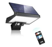 JESLED Lampe Solaire Extérieur, 108LEDs Projecteur LED Detecteur De Mouvement, 2600mAh, 4 Modes, Applique Murale De Sécurité étanche Sans Fil