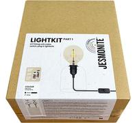 Jesmonite Lampe Kit Lumière E27 Câble Interrupteur noir 1,8m DIY Set