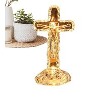 Jesus Cross LED Night Light - Religious Christmas Tabletop Accent Lamp | Be | 2.68x5.71 Inch Dimensions (6.8x14.5cm), Polystyrene Construction, Battery-Powered (Includes Button Battery)