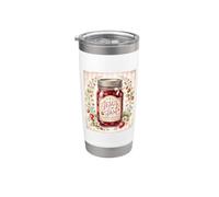 Jesus Is My Jam Christian Faith Bocal pour conserves de fraises Gobelet isotherme en acier inoxydable double paroi