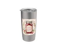 Jesus Is My Jam Christian Faith Bocal pour conserves de fraises Gobelet isotherme en acier inoxydable double paroi