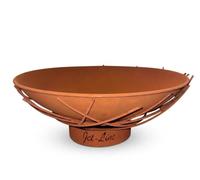 Brasero Doha, style rustique, 62 cm, pour jardin, barbecue, usage extérieur, foyer, panier à feu