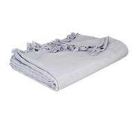 Atmosphera - Jeté de lit Anjali en coton 160x220 cm Gris clair