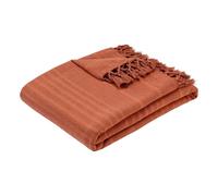 Jeté de lit Anjali 220x160 terracotta en coton - Atmosphera Créateur d'intérieur