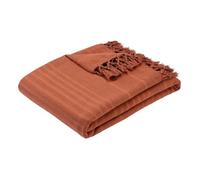 Jeté de lit Anjali 230x250 terracotta en coton - Atmosphera Créateur d'intérieur