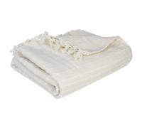 Atmosphera – Jeté de lit Anjali – Coton – Ivoire – 230 x 250 cm