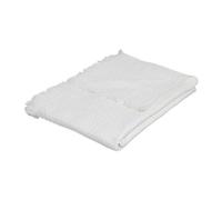 Jeté de Lit Nid d'Abeille "Widdy" 130x180cm Blanc