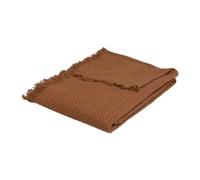 Atmosphera - Jeté de lit Widdy Coton 130x180cm Rose Terracotta