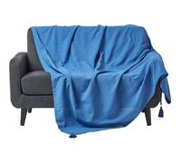 Jeté de lit ou de canapé Rajput Bleu 150 x 200 cm