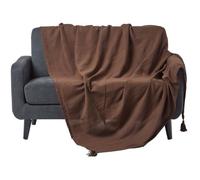 Jeté de lit ou de canapé Rajput Chocolat 150 x 200 cm