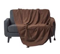 Jeté de lit ou de canapé Rajput Chocolat 225 x 255 cm