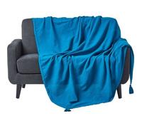 Jeté de lit ou de canapé Rajput Turquoise 225 x 255 cm