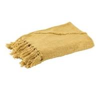 Jeté de Lit Pompons Amalia 56x190cm Moutarde G