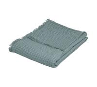 Jeté de lit ""Widdy"" coton 130x180cm vert céladon - Atmosphera Créateur d'intérieur