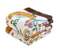 Jeté de Printemps pour canapé-lit, Chaise, 100% Mousseline de Coton, jeté tissé Respirant, Style bohème, Vintage, pour Toutes Saisons, Chaud et léger, décoration d'intérieur
