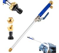 Jetflux Pressure Washer, Jetflux Nettoyeur Haute Pression, Jetsono Lance de Nettoyage Haute Pression avec 2 Buses, 2 en 1 Nettoyeur Haute Pression Jet pour Voiture, Maison, Jardin (Bleu)