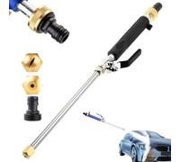 Jetflux Pressure Washer, Jetflux Nettoyeur Haute Pression, Jetsono Lance de Nettoyage Haute Pression avec 2 Buses, 2 en 1 Nettoyeur Haute Pression Jet pour Voiture, Maison, Jardin (Noir)