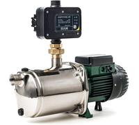 JetInox 132 M + Control-D : Système de pompage pour eau domestique - Débit de 4800 litres par heure - Hauteur de refoulement de 48 mètres - Acier inoxydable - Mise en marche et arrêt automatiques