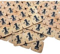 Jetons événementiels séparables en bois CombiCraft sur plaque – 1000 pièces