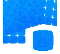 Jetons événementiels séparables en plastique en bleu fluo lumière noire – 10000 jetons séparables
