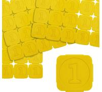 Jetons événementiels séparables en plastique en jaune – 10000 jetons séparables