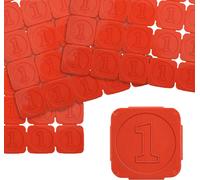 Jetons événementiels séparables en plastique en rouge – 10000 jetons séparables