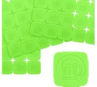 Jetons événementiels séparables en plastique en vert fluo lumière noire – 10000 jetons séparables