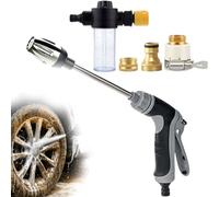 Jetteryx Haute Pression,Portable High Pressure - 2026 Powerful Cleaning Gun with 360° Nozzle, Water Jet for Garden Hose, Car & Patio， Set A