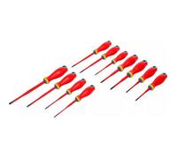 JEU 11 TOURNEVIS ELECTRICIEN VDE ISOLÉ PLAT, CRUCIFORME, TORX ACIERS2
